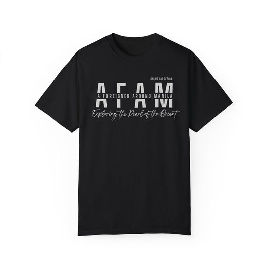 AFAM Manila Traveler Tee - 'Exploring The Pearl of the Orient' - Unisex Black Tourist T-Shirt - Philippines Manila Top